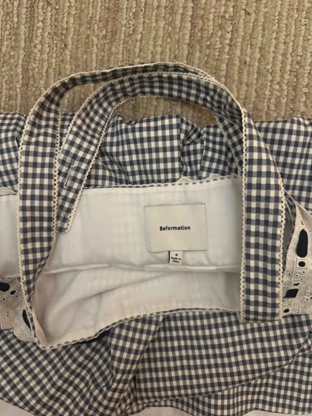 Reformation Shai Dress in Gingham - Picture 4 of 4